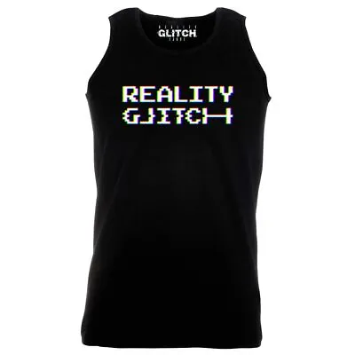 Mens CMYK RGB Reality Glitch Print Vest Colour Cool Spectrum Bright Printing • £13.99