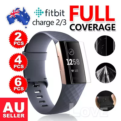 $3.35 • Buy For Fitbit Charge 3/Charge 2 Compact TPU Hardness LCD Screen Protector Real Film