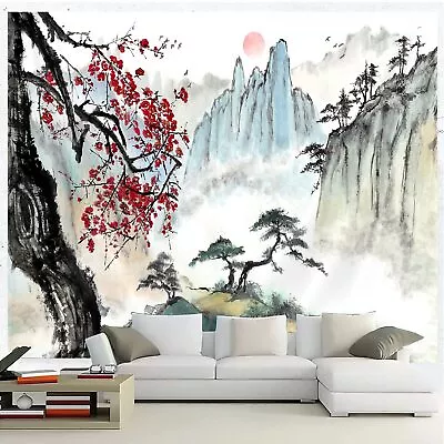 Japanese Tapestry Cherry Blossom Tapestry Asian Japanese Wall Tapestry Nature • $18.22