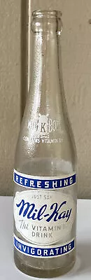 Vintage Mil-Kay Vitamin Drink Bottle ACL St Louis MO • $14