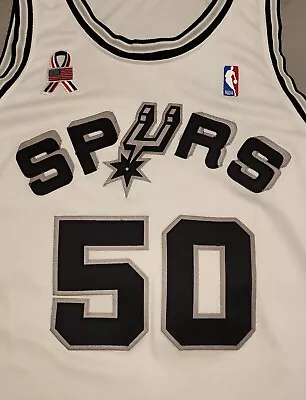 2001-02 David Robinson San Antonio Spurs Game Used Home NIKE Jersey (MEARS) • $650