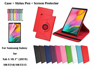 360 Rotate PU Leather Case Cover For Samsung Galaxy Tab A 10.1(2019) T510 T515 • $5.45