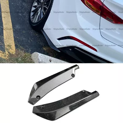 For Mazda 2 3 6 Rear Bumper Lip Spoiler Splitter Diffuser Carbon Fiber • $8.54