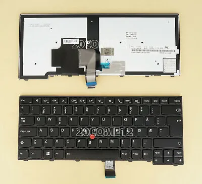 For Lenovo Thinkpad T440 T440P T440S T431S Keyboard Backlit Norwegian Tastatur • $72.89