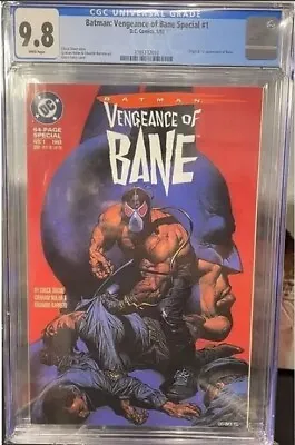 Batman: Vengeance Of Bane Special #1 CGC 9.8 1st Print 1st Appearance Of Bane!  • $17.50