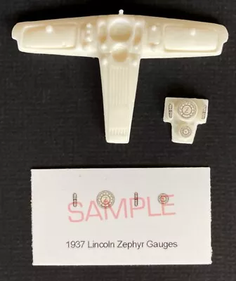 1937 LINCOLN ZEPHYR GAUGES For 1/25 Scale HOTRODZRUS Dashboards—PLEASE READ • $5.11