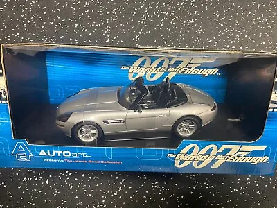 AUTOart 1/18 Scale BMW Z8 Silver 007 James Bond The World Is Not Enough • $199