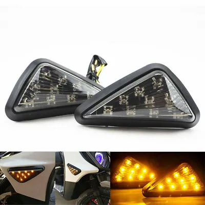 Motorcycle Flush Mount LED Turn Signals Motorbike Amber Indicator Blinker Light • $10.98