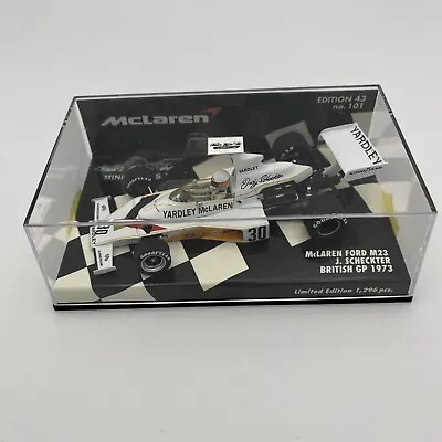 MINICHAMPS /F1 1973 McLAREN FORD M23 JODY SCHECKTER 1/43 DIECAST BRITISH GP #30 • $54.99