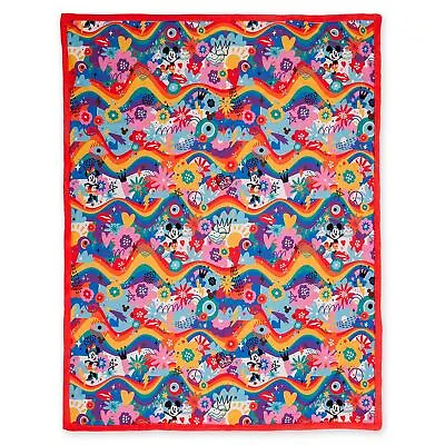 Disney Mickey & Minnie Mouse Blanket Throw Pride Collection Warm Cosy 140x127 Cm • £24.50