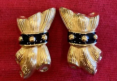100% Authentic Vintage Fendi Gold Plated Clip Earrings • $479