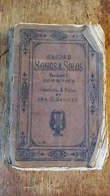 1880 Sacred Songs & Solos No's 1 And 2 Combined - Ira D Sankey - Early Edition • £9.95