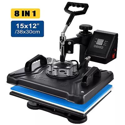 Heat Press Machine 15x12in Sublimation Transfer Printer DIY T-shirts Pads • $312