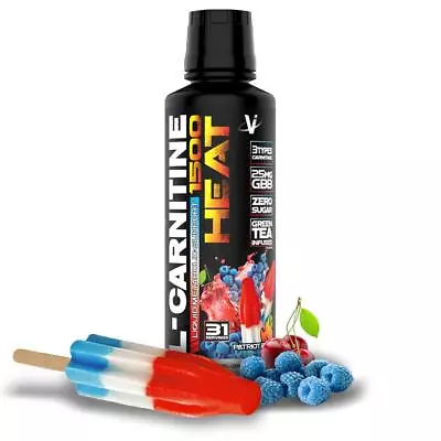 VMI Sports L-Carnitine 1500 Heat Patriot Pop 16 Oz Exp03/2024 • $21.99