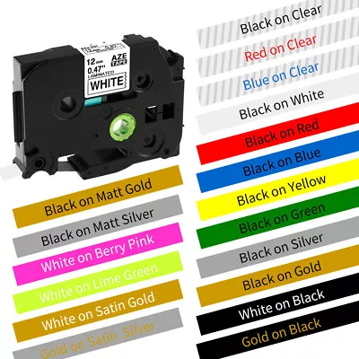 TZ TZe-231 Label Tape Fit Brother Printer P-Touch Laminated 18mm/12mm/9mm X8m • £23.99