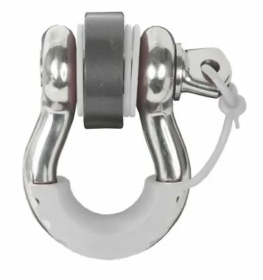 New White Locking D-Ring Shackle Isolators For Jeep Wrangler Daystar KU70058WH • $14.96