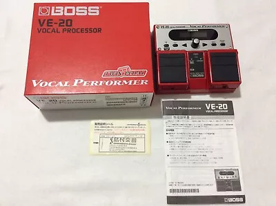 BOSS Vocal Performer VE-20 Vocal Processor Voice Effects Processor Pedal#3 • $249.99