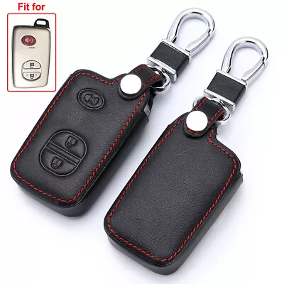 3-Buttons Remote Key Fob Bag Leather Cover Case Fit For Toyota Prius 4Runner • $11.19