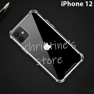 IPhone 12 Pro Max XS 7 8 7/8+ Samsung S9 S9+ Clear Shockproof Bumper Case Cover • $4.99