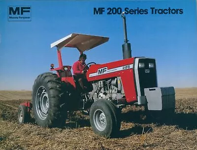 C1982 Massey Ferguson MF 200 Tractors Original Glossy Dealer Brochure 285 275  • $17.50