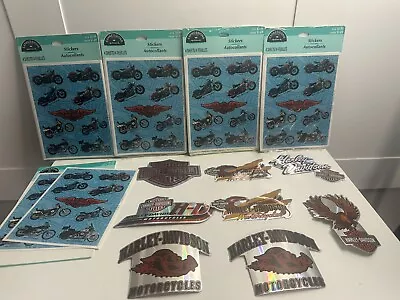 Vintage Harley Davidson Motorcycle Decal Sticker Lot Fat Boy Springer Eagle  • $39.95