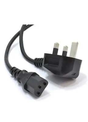 Power Cord UK Plug To IEC C13 Kettle Cable PC Mains Lead 1.8m • £4.94