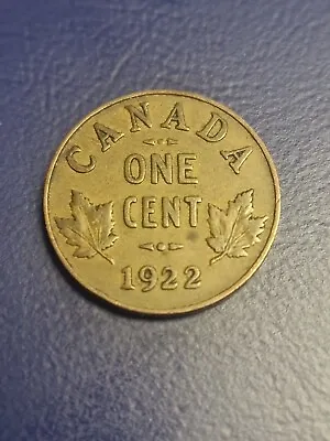 1922  1 Cent Canada Small Coin Rare Key Date • £12