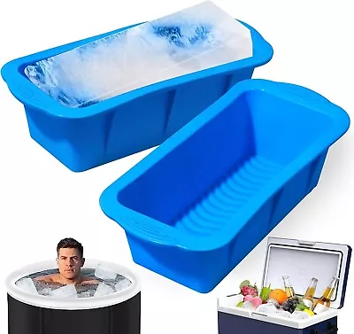 Extra Large Ice Mold 2 Pack - 4.5 Lbs Total Ice Cubes For Coolers And Cold Plun • $16.99