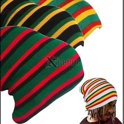 Roots Jah Rastafari Tam Beanie Rasta Afro Africa Jamaica Reggae Marley 12  • $18.99