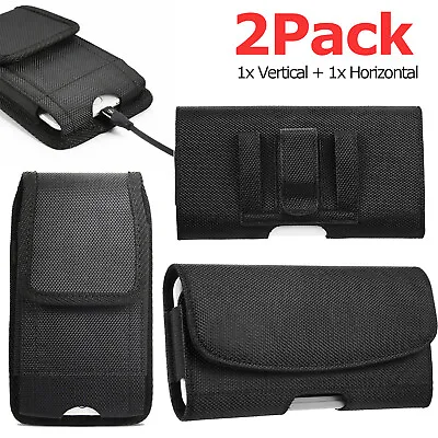 $26.99 • Buy 2Pack Phone Case Belt Clip Holster Vertical + Horizontal For IPhone/ Galaxy S22+