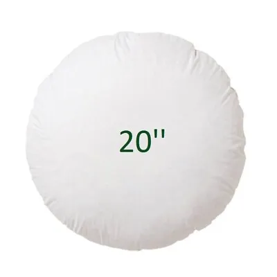 £6.52 • Buy Round Cushion Pad Inner Circular Pillows Filler Floor Insert Chair Seat 11 -20 