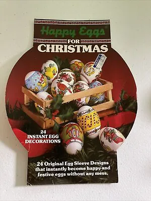 Giftco Happy Eggs For Christmas Instant Egg Decoration Kit VINTAGE • £13.99
