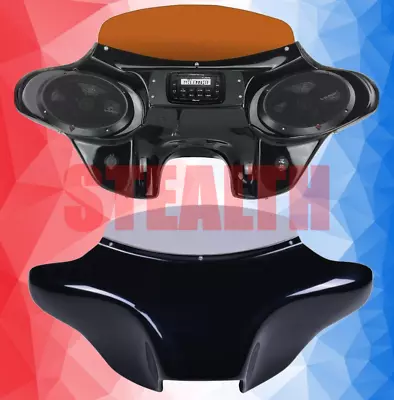 $825 • Buy Fits Yamaha V Star 650/1100 Classic Batwing Fairing W/Stereo- 6x9 Inch Speakers