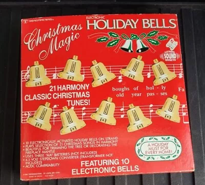Trendmasters Vintage Christmas Magic Holiday Musical Bells  21 Songs 1991 WORKS • $49.85