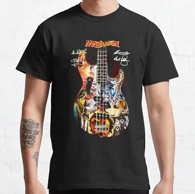 BEST TO BUY Dark Marillion Guitar Lover Signatures Classic S-5XL Gildan T-Shirt • $21.99