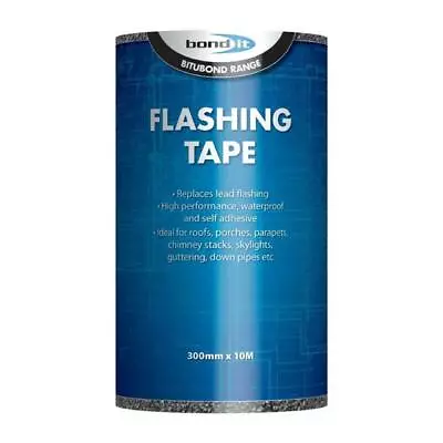 Bond It Flashing Tape Lead Self-Adhesive Roofing Flashband Grey Size 300mm X 10m • £25.79