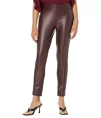 Vince Camuto Women's Faux-Leather Skinny Pants B4HP • $18.95