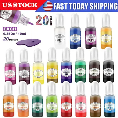 20 Colors UV Epoxy Resin Pigment Liquid Resin Colorant Dye Kit DIY Art Making US • $14.69