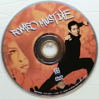 Romeo Must Die (DVD 2000 Widescreen) DISC ONLY SHIPS FREE Jet Li Aaliyah DMX • $2.85