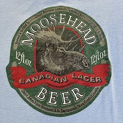 VTG 80s Moosehead Beer Milwaukee 50/50 Thin Shirt • $25.99