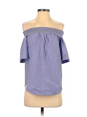 J.Crew Women Blue Short Sleeve Blouse 0 • $14.74