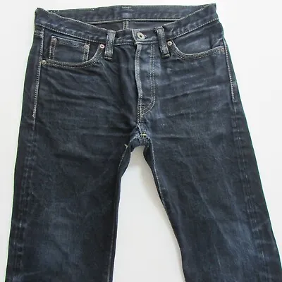 Iron Heart Jeans Mens W31 L32 Blue Skinny Selvedge Extra Heavy Denim 666S • $230