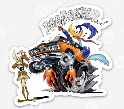 Muscle Car STICKER - Ratfink Style American Made Rat Fink Road Runner Fans • $5.49