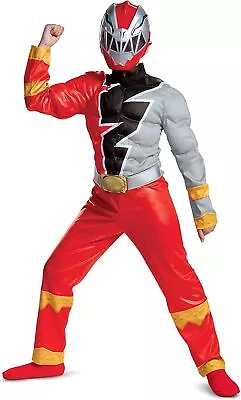 Red Ranger Muscle Power Rangers Dino Fury Fancy Dress Up Halloween Child Costume • $52.95