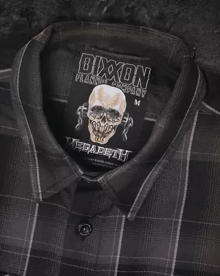 New DIXXON Flannel -  Megadeth Collab Long Sleeve Shirt  | Mens Large L LG • $66.23