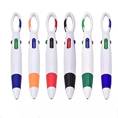 WAFEAS 4 In 1 Color Ballpoint Pens 6Pcs Buckle Four-color Retractable Ballpoi... • $14.04