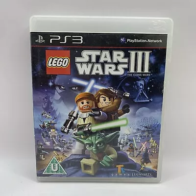 LEGO Star Wars III: The Clone Wars PS3 2011 Action-Adventure LucasArts PG VGC • $18.95