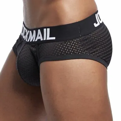 JOCKMAIL Sexy Mens Underwear Briefs Breathable Mesh Quick Dry Sport Underpants// • $8.99