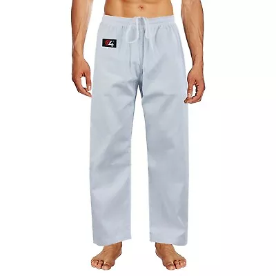 Karate Pants Trousers Adult Martial Arts Student Uniform Suit GI Aikido Kung Fu • $19.99