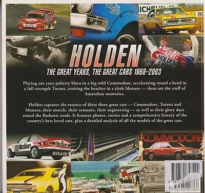 HOLDEN THE GREAT YEARS THE GREAT CARS.68-03.PB. Monaro  Torana  FREEPOST. • $22